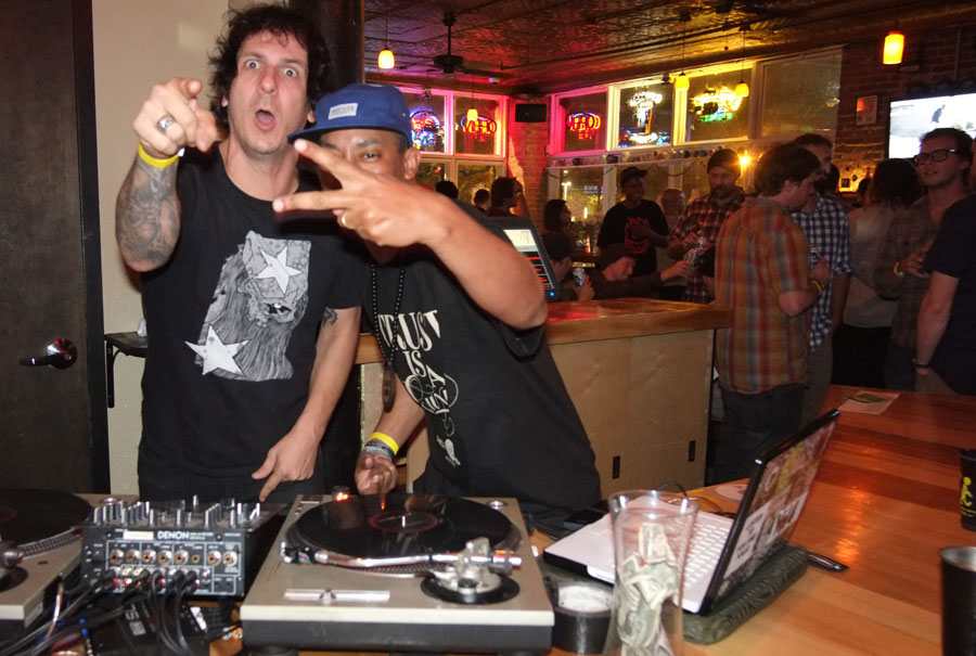 DJ Wade and the homie from Souls running things